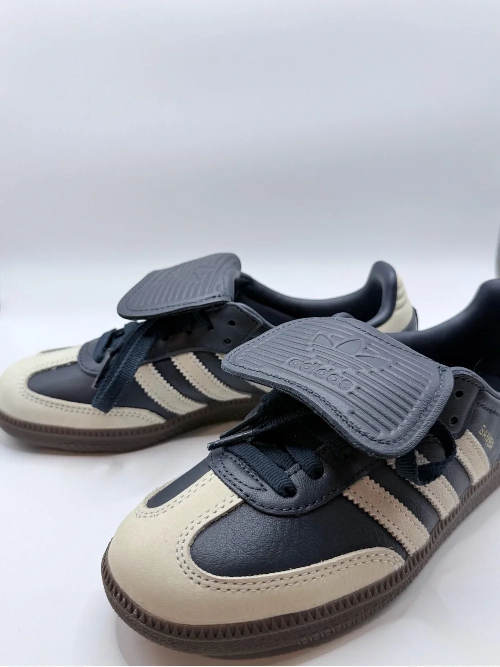 adidas Samba LT Sneakers in Navy, Cream and Brown